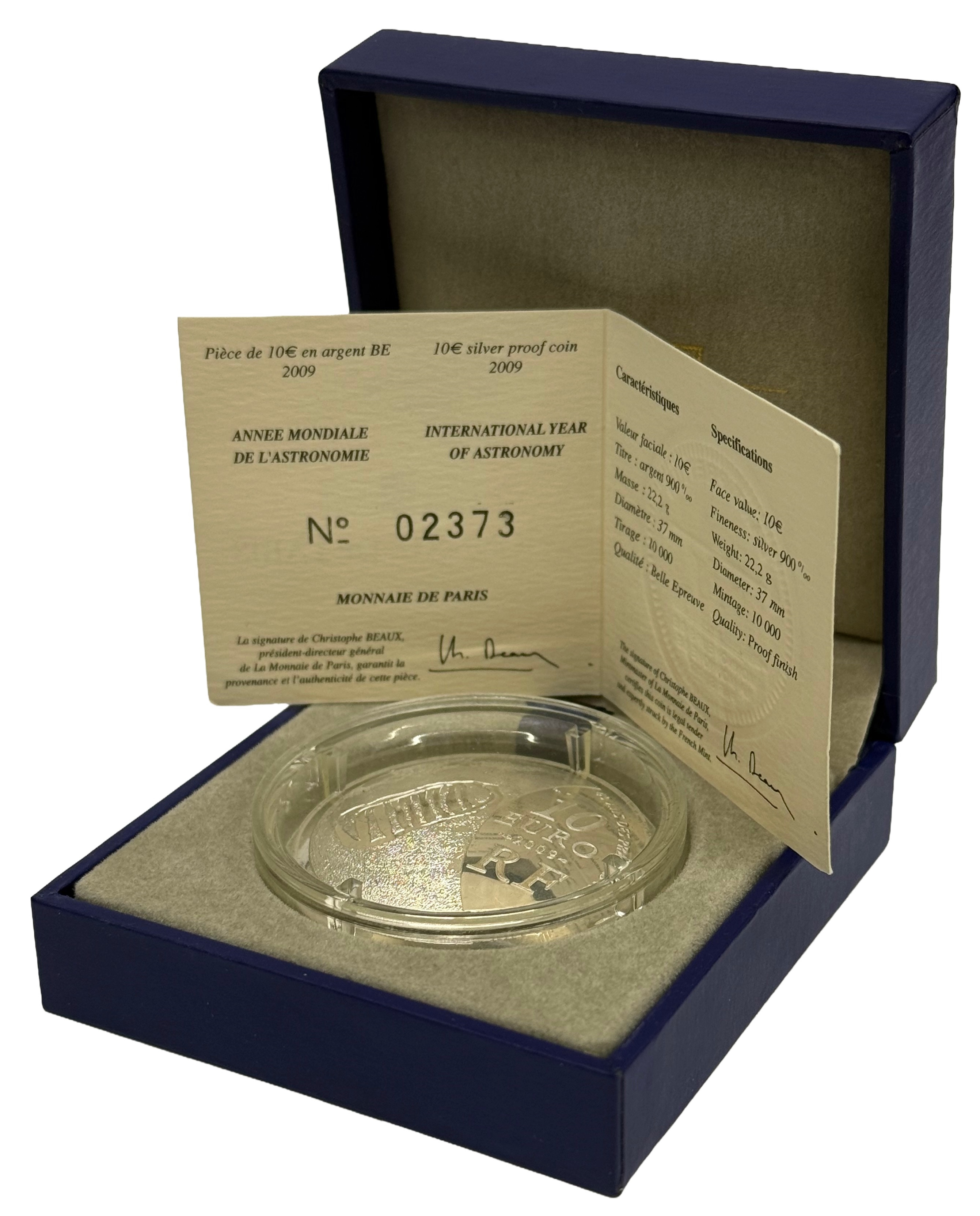 10 евро 2009 года Франция «Международный год астрономии» — Фото №3