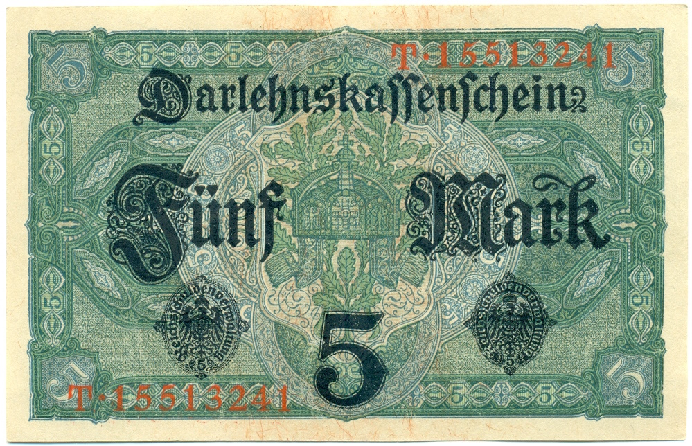 5 марок 1917 года Германия — Фото №2