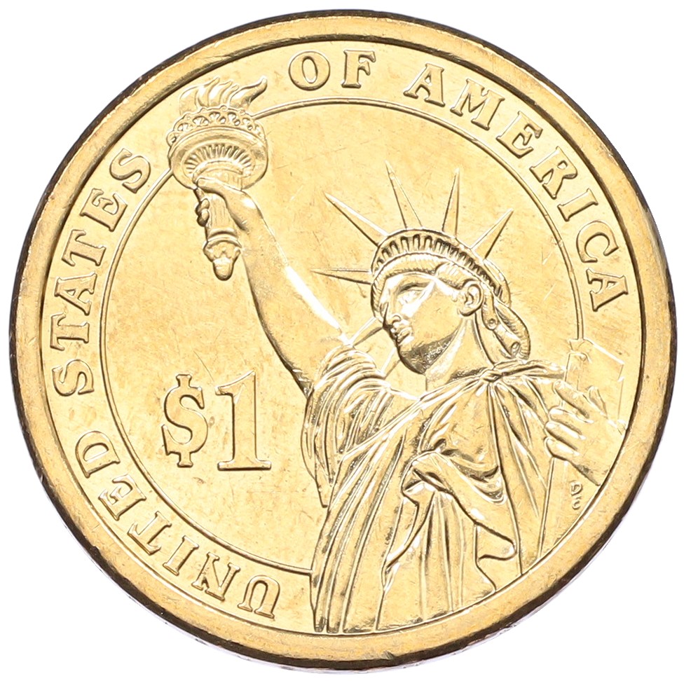 1 доллар 2007 года (Р) США «4-й президент США Джеймс Мэдисон» — Фото №2