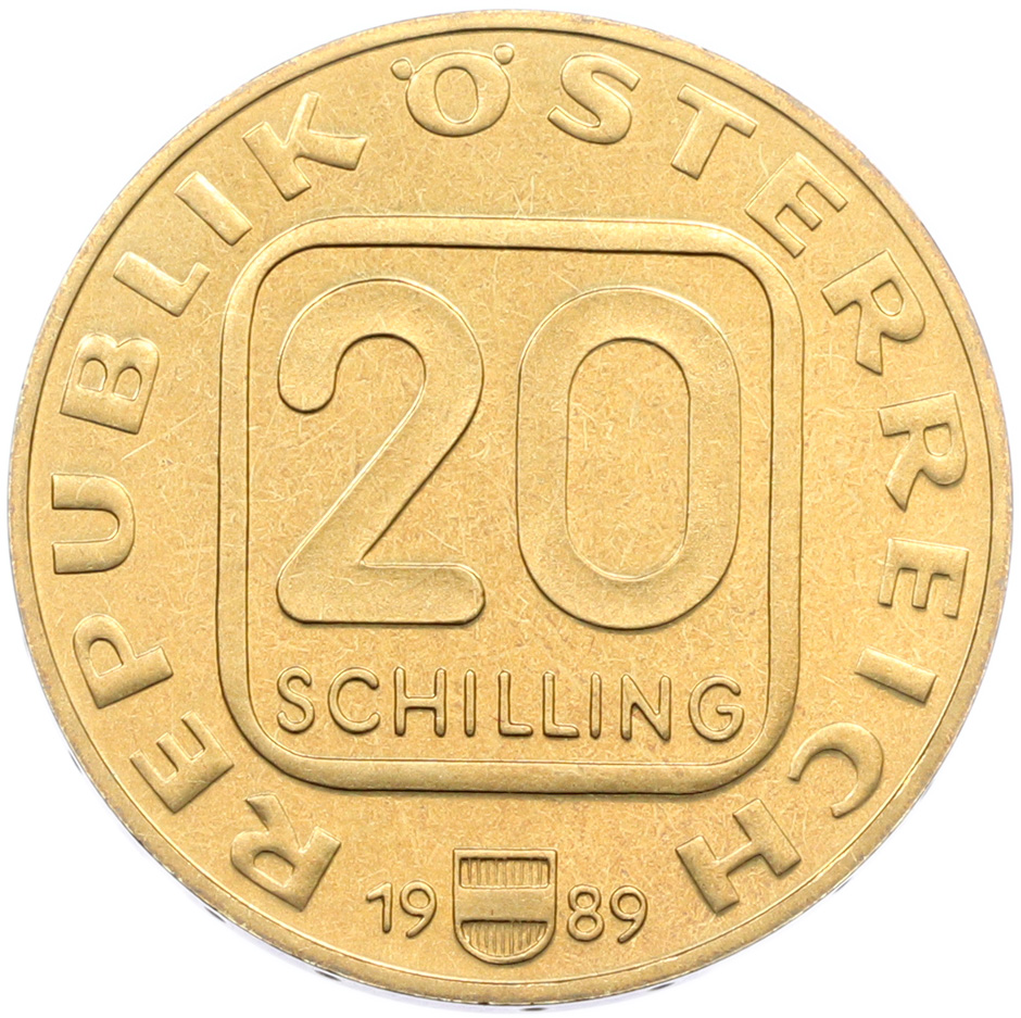 20 шиллингов 1989 года Австрия «Земли Австрии — Тироль» — Фото №2