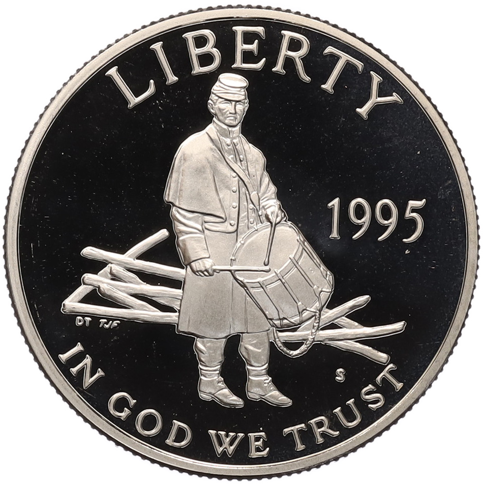 1/2 доллара (50 центов) 1995 года S США «Сражения гражданской войны» — Фото №1