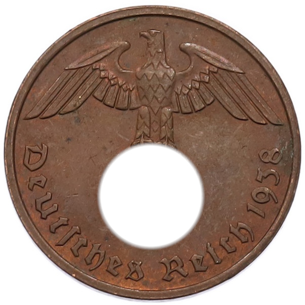 2 рейхспфеннига 1938 года A Германия — Фото №1