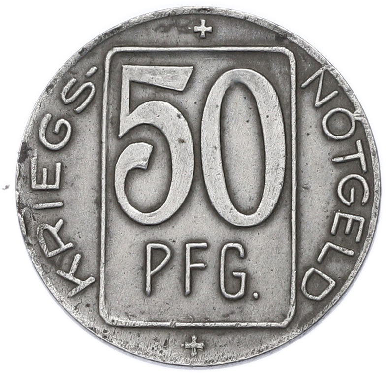 50 пфеннигов 1918 года Германия — город Эбинген (Нотгельд) — Фото №2