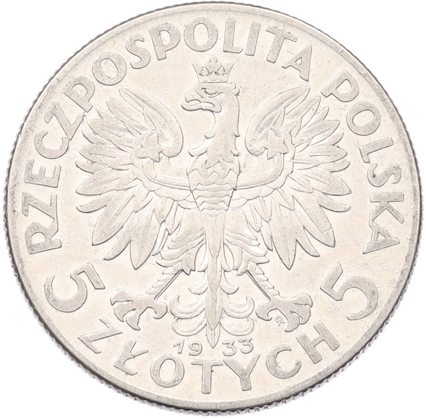 5 злотых 1933 года Польша — Фото №1