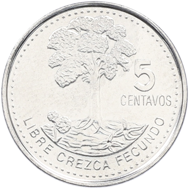 5 сентаво 2022 года Гватемала — Фото №1