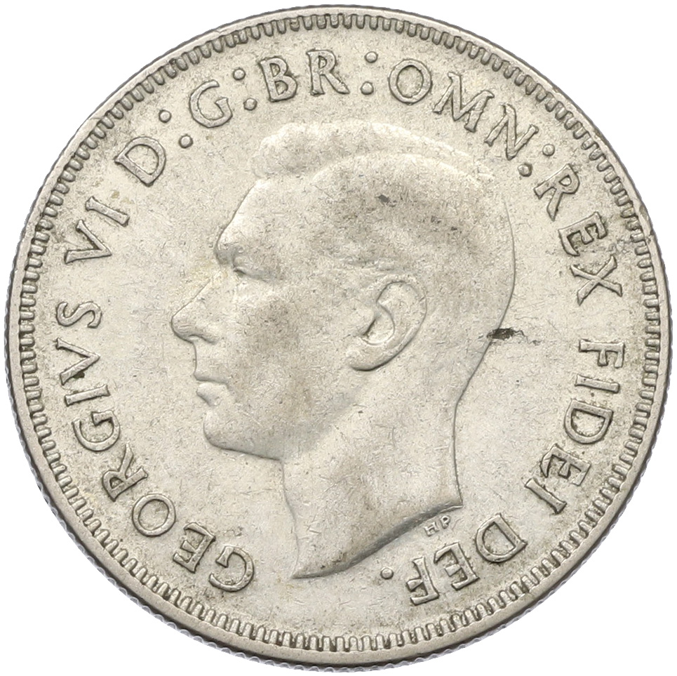 1 флорин 1951 года Австралия «50 лет Федерации» — Фото №2