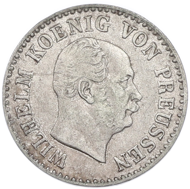1/2 серебряного гроша 1863 года A Пруссия — Фото №2