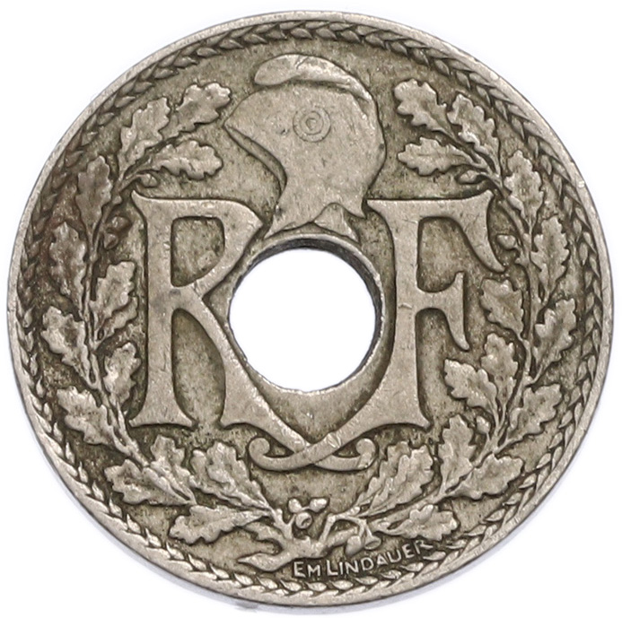10 сантимов 1926 года Франция — Фото №2