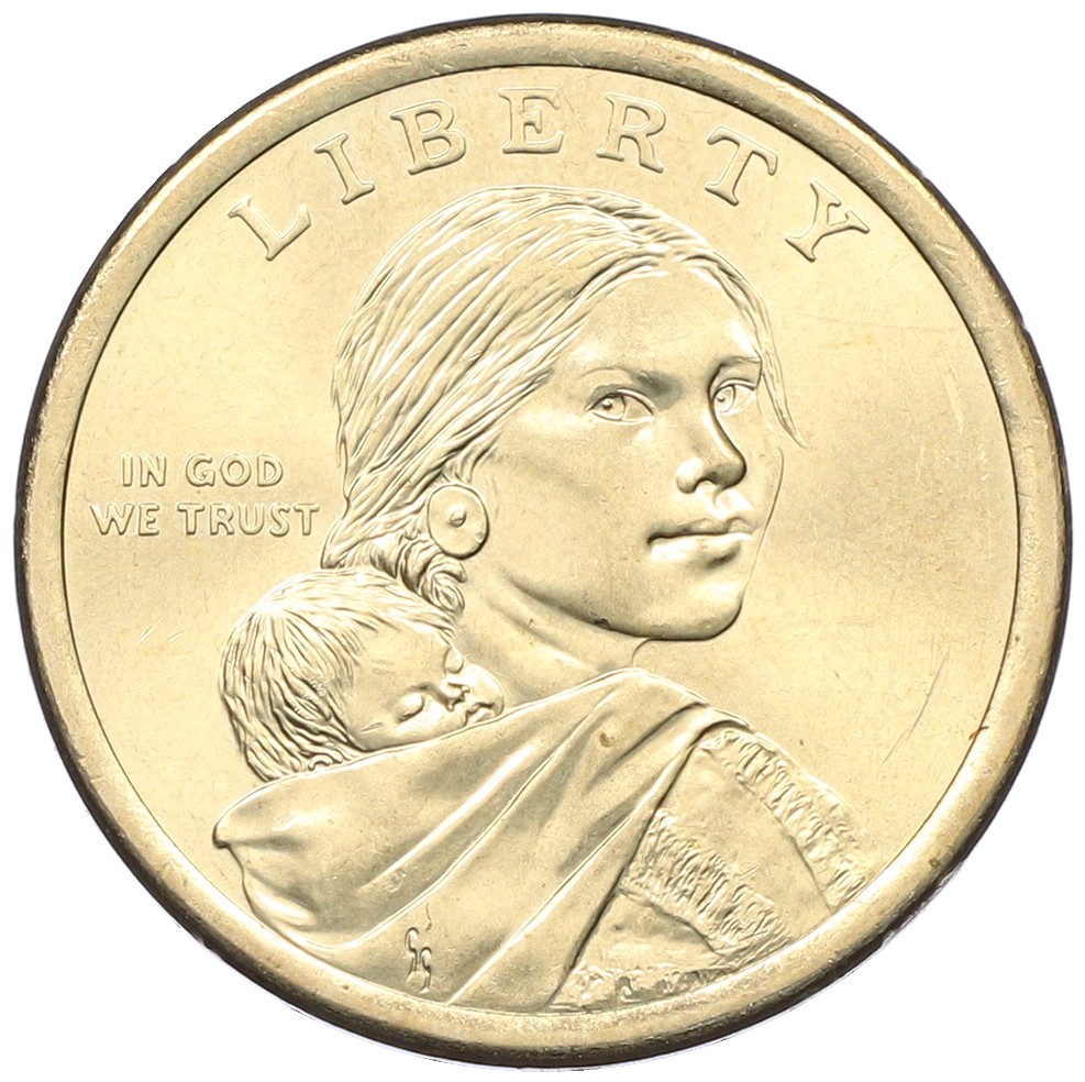 1 доллар 2017 года (P) США «Коренные американцы (Сакагавея) — Секвойя» — Фото №2