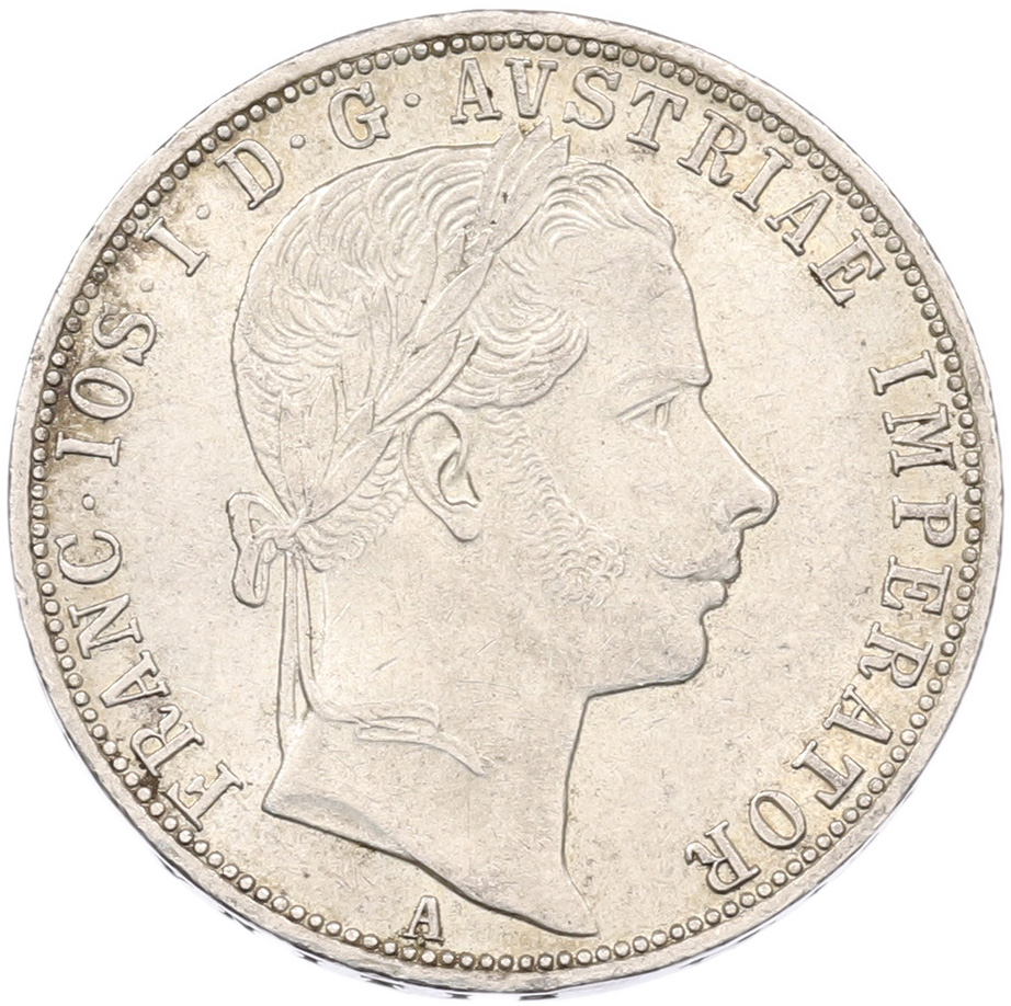 1 флорин 1861 года Австрия — Фото №2