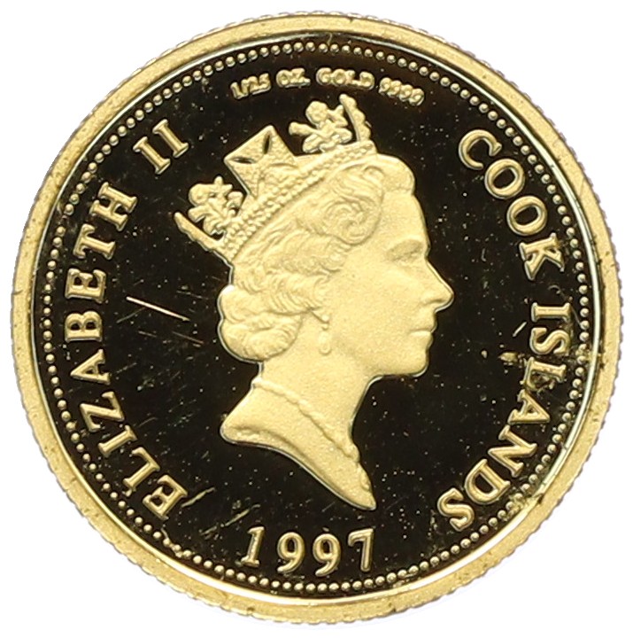 5 долларов 1997 года Острова Кука «Диана Принцесса Уэльская» — Фото №2