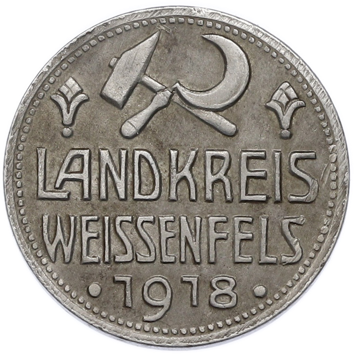 10 пфеннигов 1918 года Германия — район Вайсенфельс (Нотгельд) — Фото №1