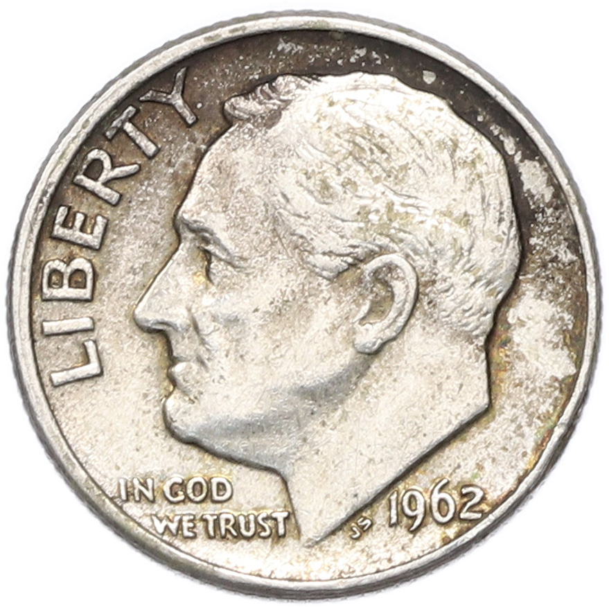 1 дайм (10 центов) 1962 года D США — Фото №1