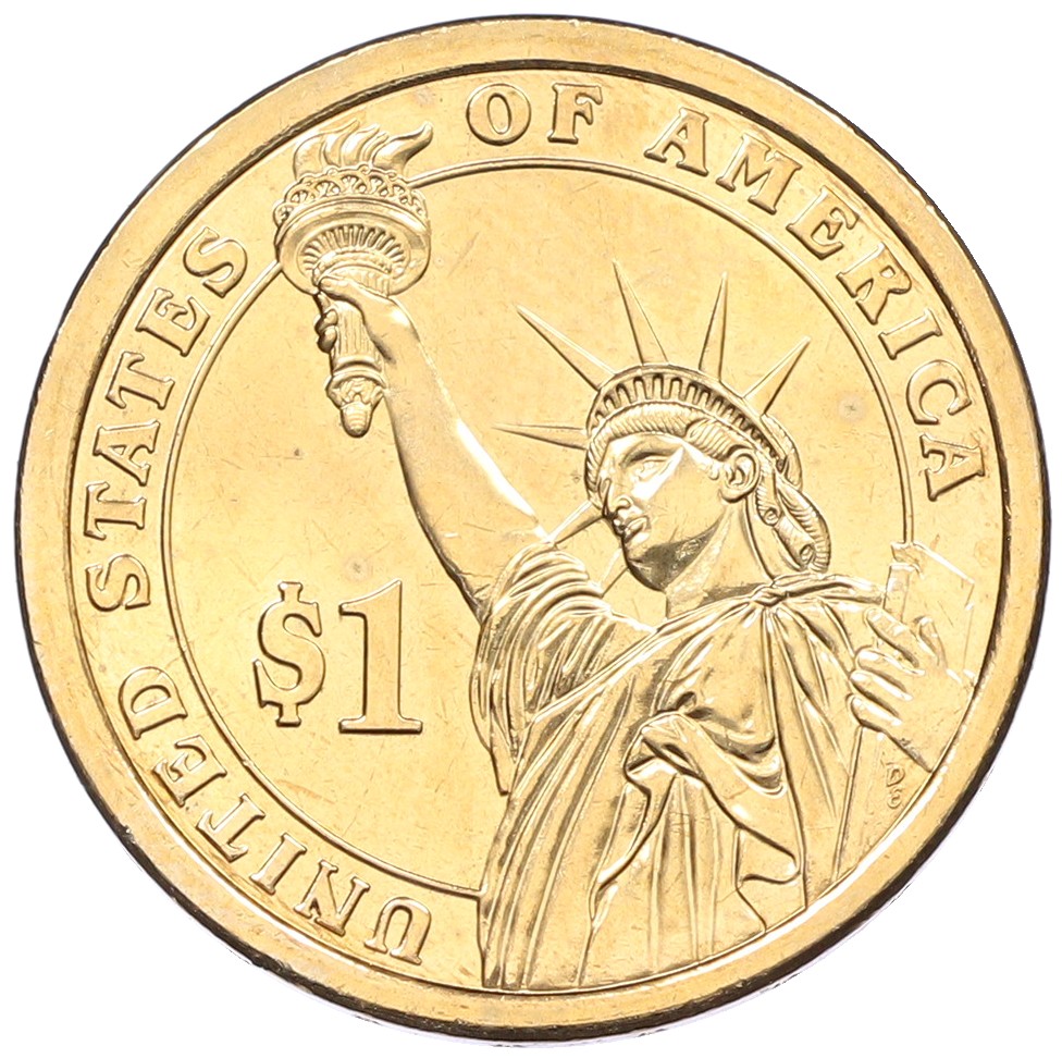 1 доллар 2013 года (D) США «25-й президент США Уильям Мак-Кинли» — Фото №2