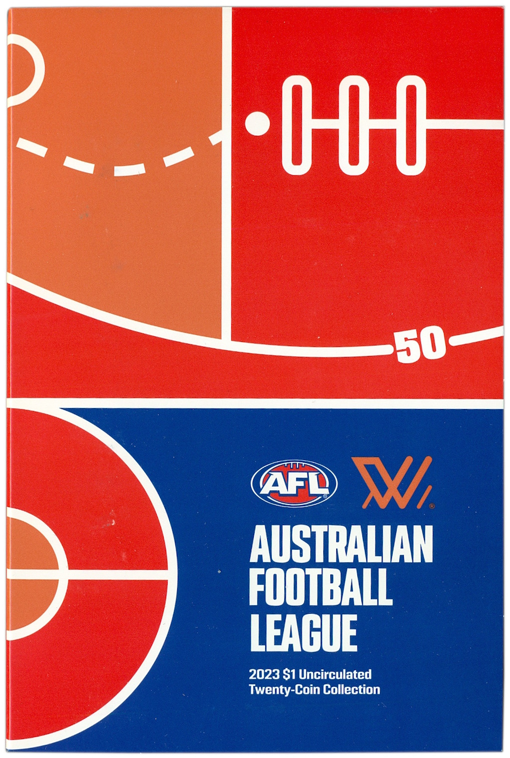 Набор из 20 монет 1 доллар 2023 года Австралия «Австралийская футбольная лига» (в буклете) — Фото №4