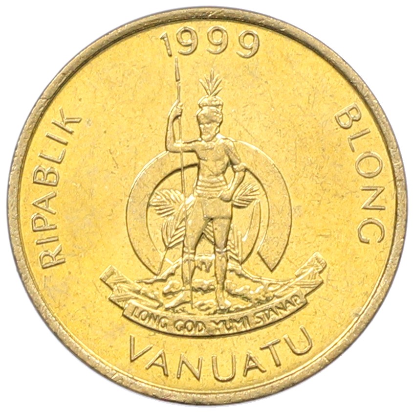 1 вату 1999 года Вануату — Фото №2