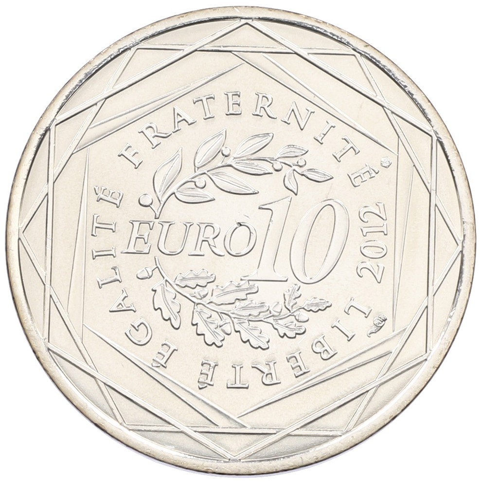 10 евро 2012 года Франция «Регионы Франции — Майотта» — Фото №2