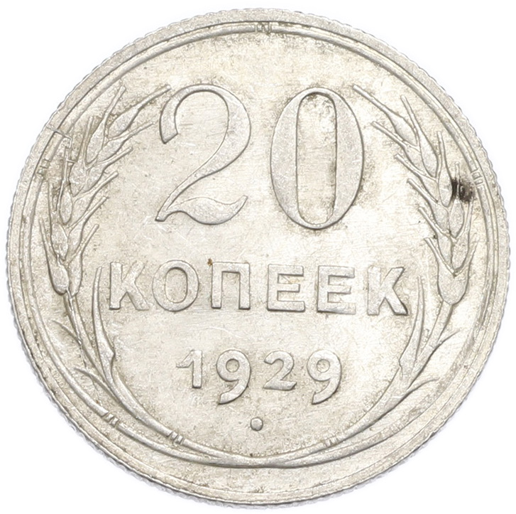 20 копеек 1929 года — Фото №1