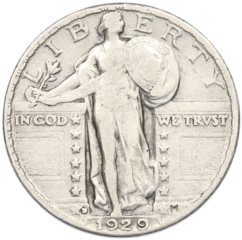 1/4 доллара (25 центов) 1929 года США — Фото №1