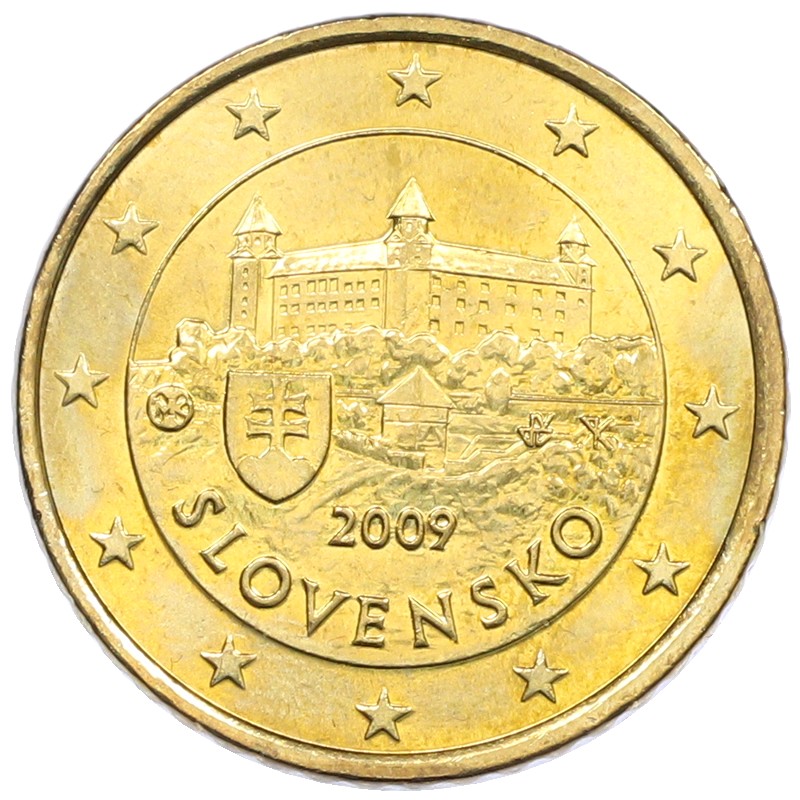 50 евроцентов 2009 года Словакия — Фото №1