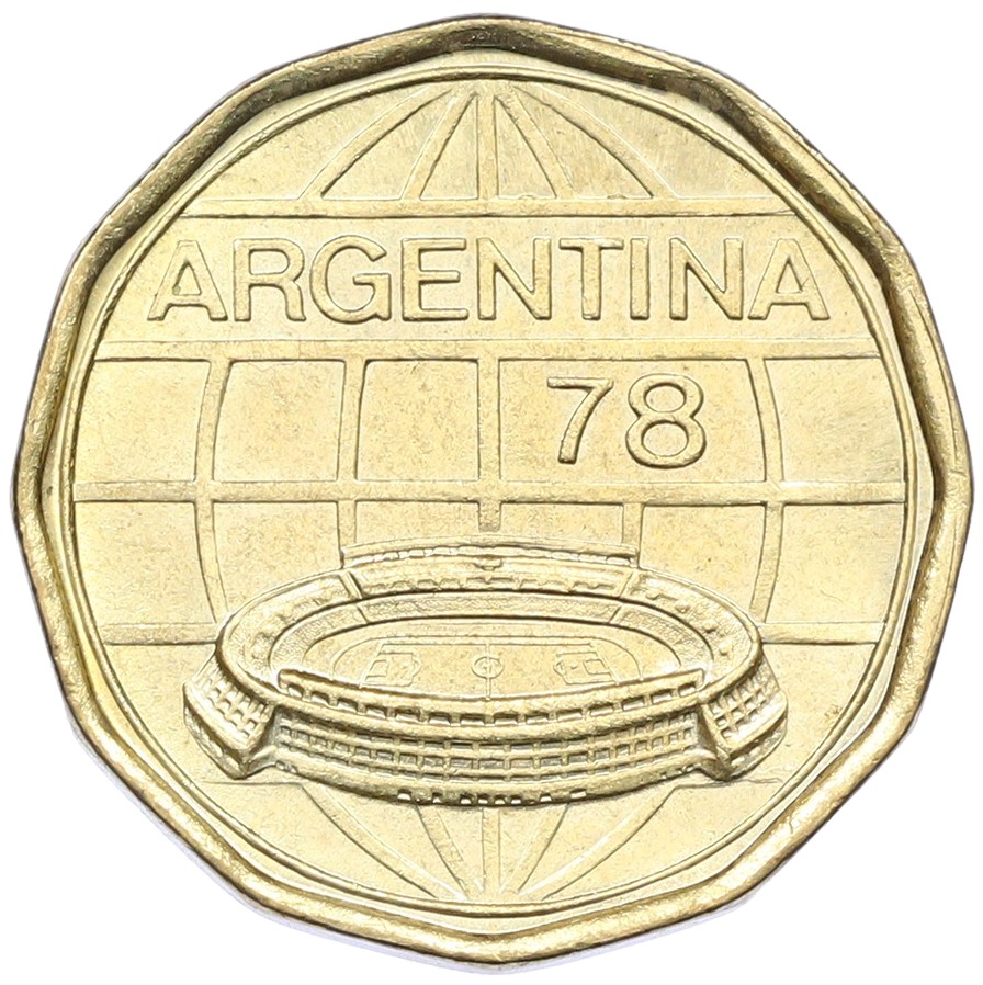 100 песо 1978 года Аргентина «Чемпионат мира по футболу 1978 в Аргентине» — Фото №1
