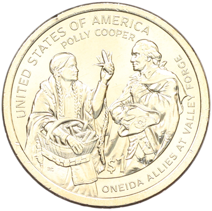 1 доллар 2026 года (P) США «Коренные Американцы (Сакагавея) — Полли Купер» — Фото №1