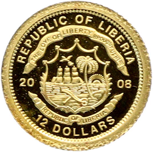 12 долларов 2008 года Либерия «Страны Европы — Швейцария» — Фото №2
