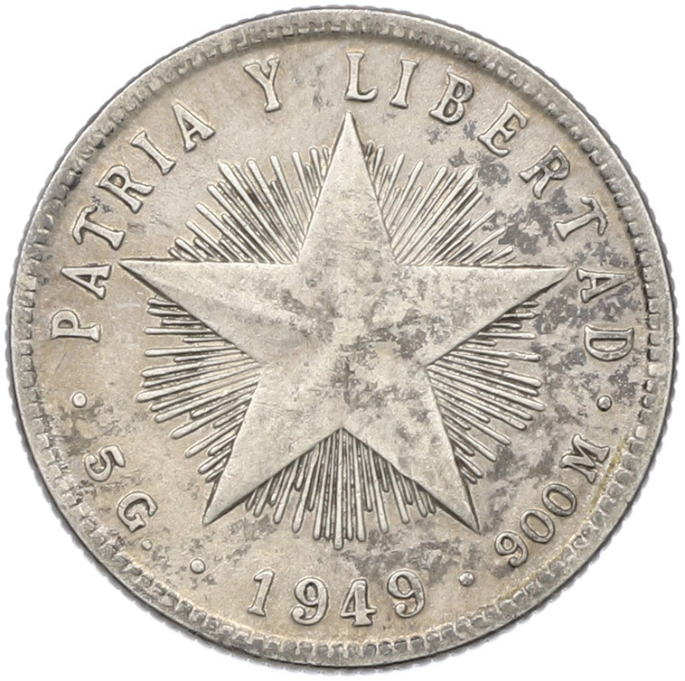 20 сентаво 1949 года Куба — Фото №1