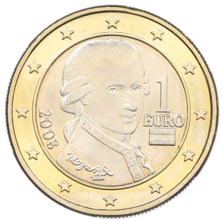 1 евро 2008 года Австрия — Фото №1