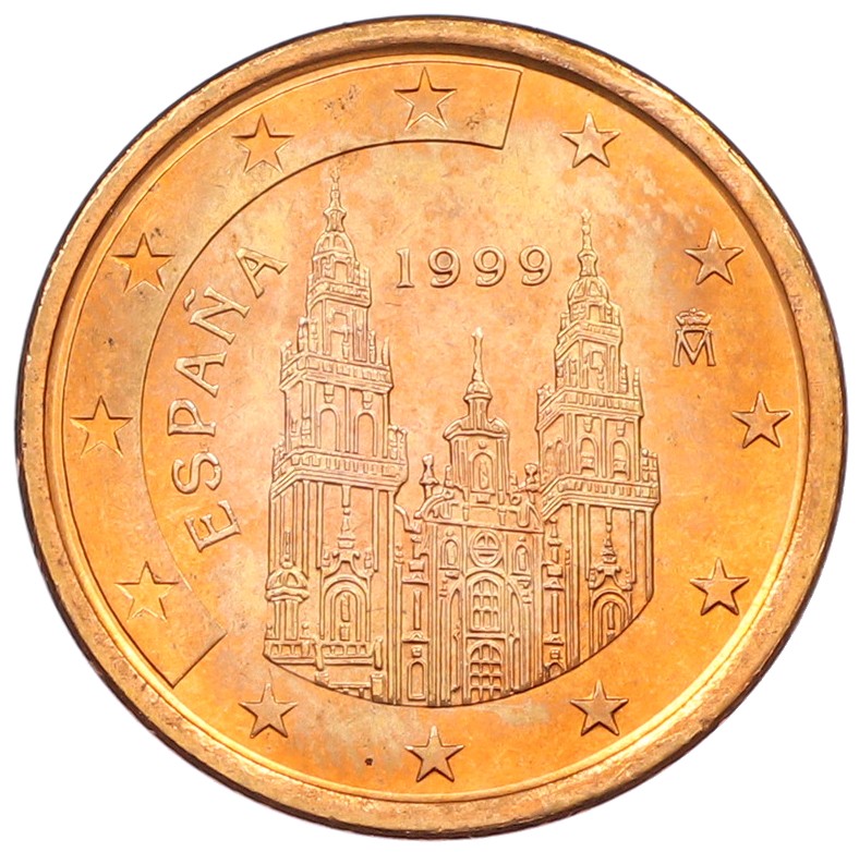 5 евроцентов 1999 года Испания — Фото №1