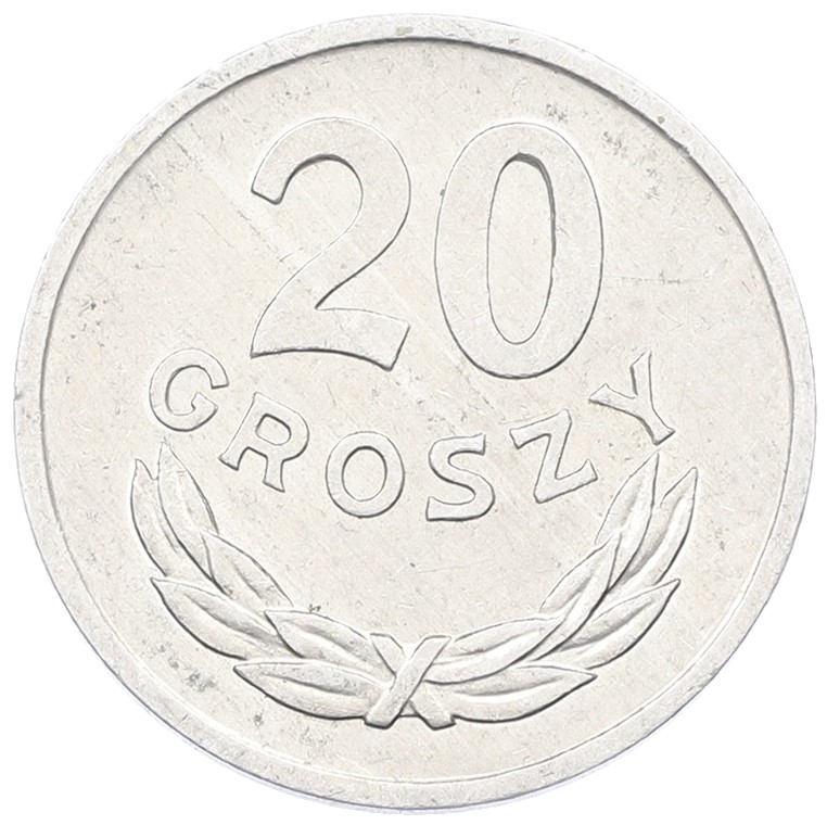 20 грошей 1976 года Польша — Фото №1