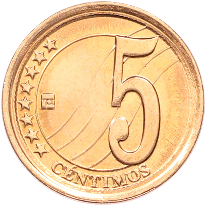 5 сентимо 2009 года Венесуэла — Фото №1