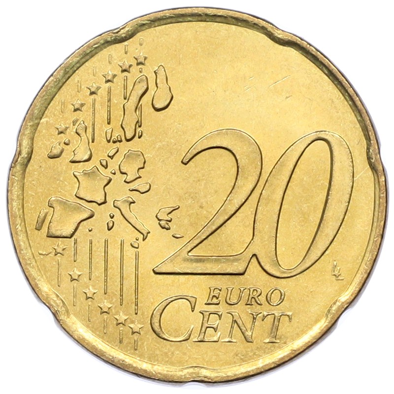 20 евроцентов 2001 года Монако — Фото №2