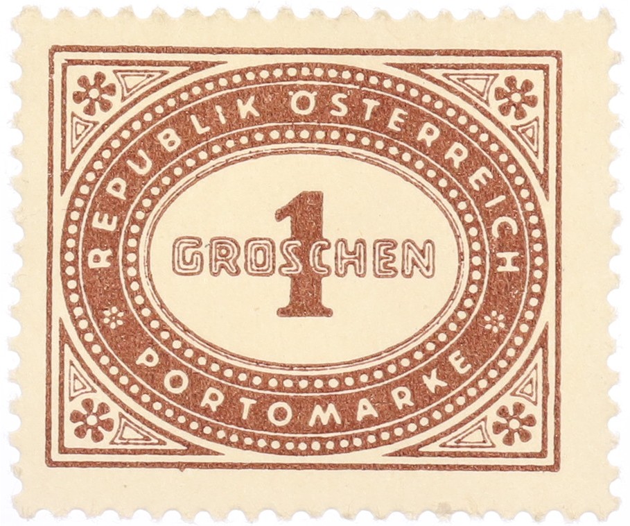 Почтовая марка 1 грош 1947 года Австрия — Фото №1