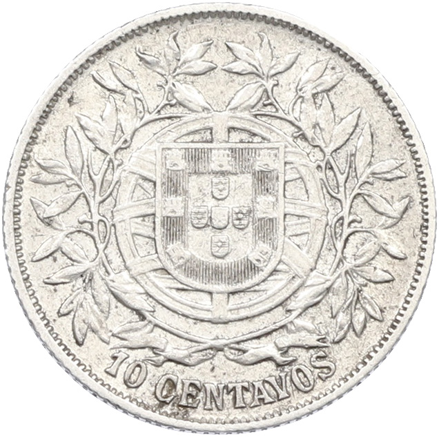 10 сентаво 1915 года Португалия — Фото №2