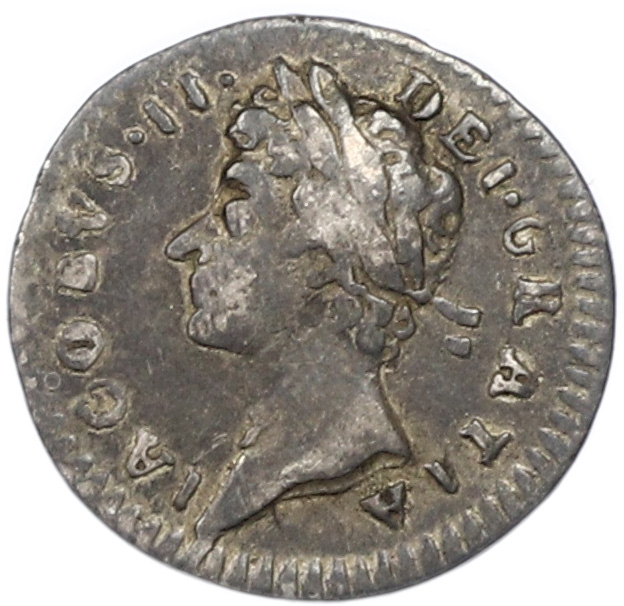 1 пенни 1687 года Великобритания (Яков II) — Фото №2