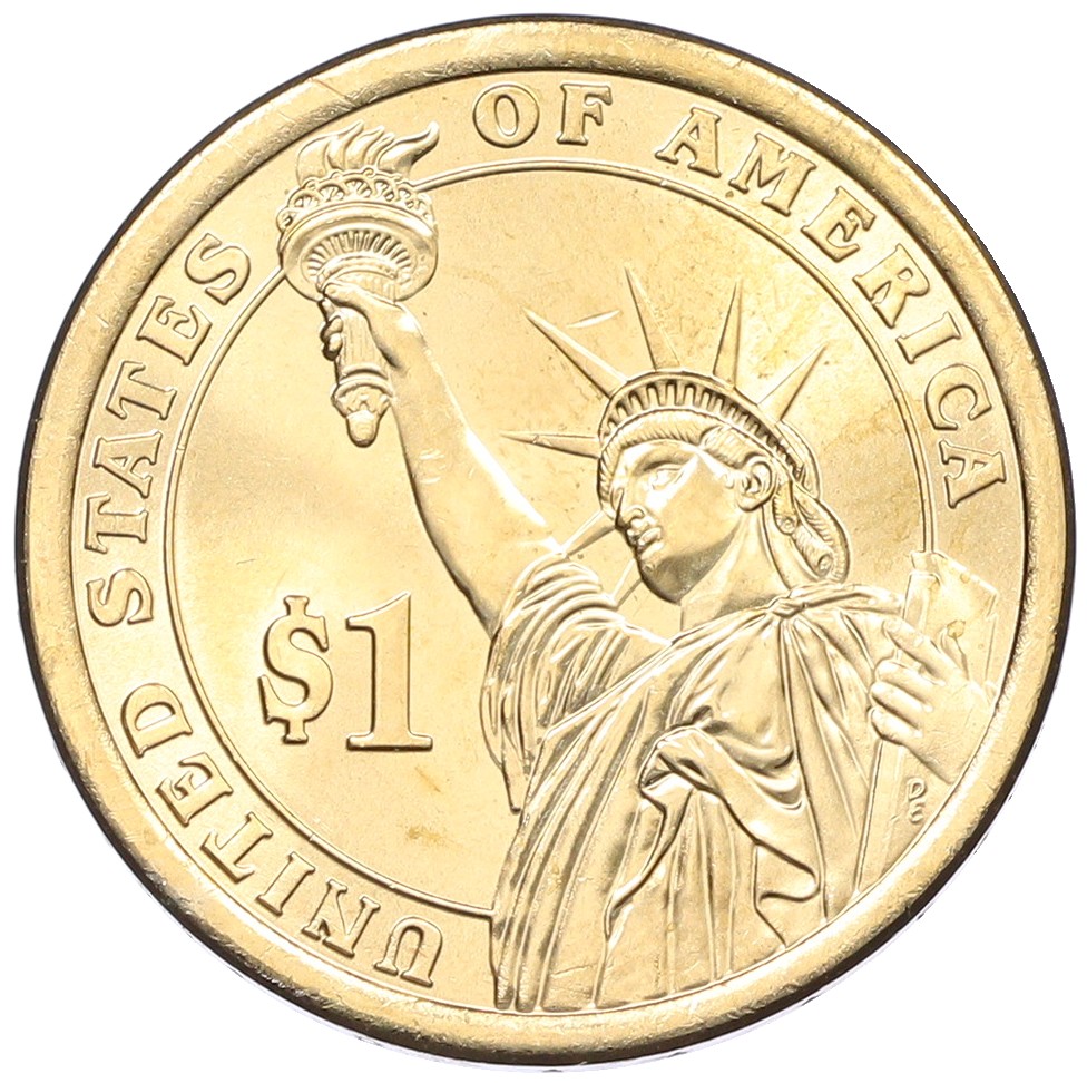 1 доллар 2014 года (D) США «30-й президент США Калвин Кулидж» — Фото №2