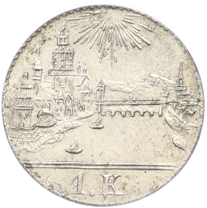 1 крейцер 1839 года Франкфурт — Фото №1