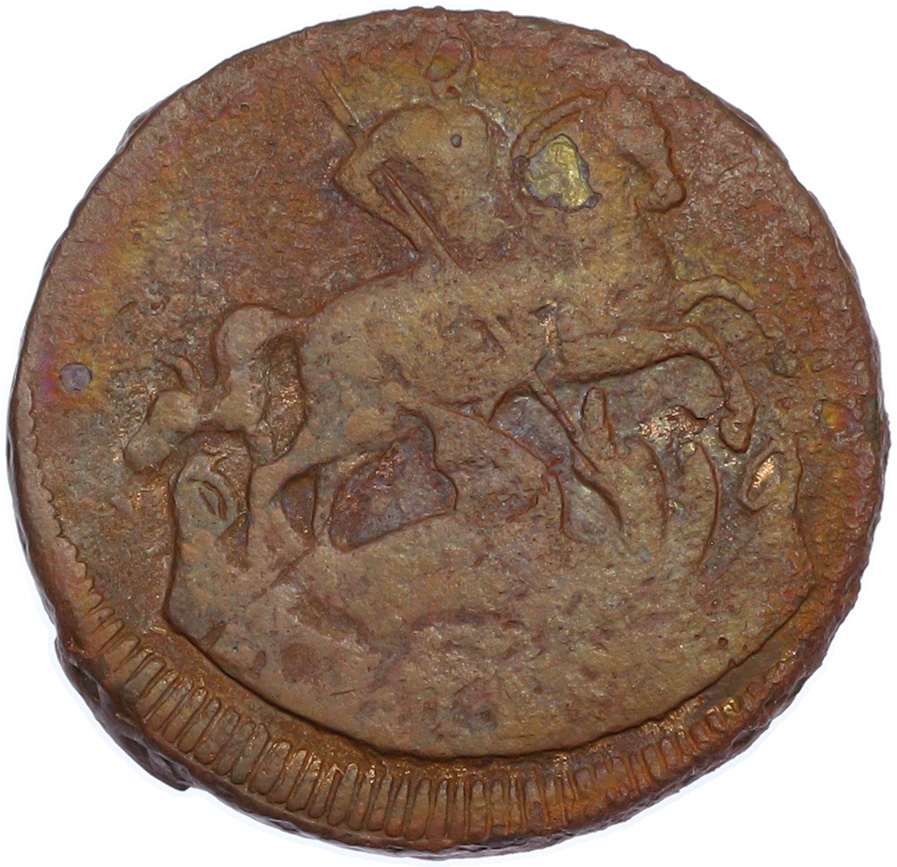 1 копейка 1760 года Российская Империя (Елизавета Петровна) — Фото №2