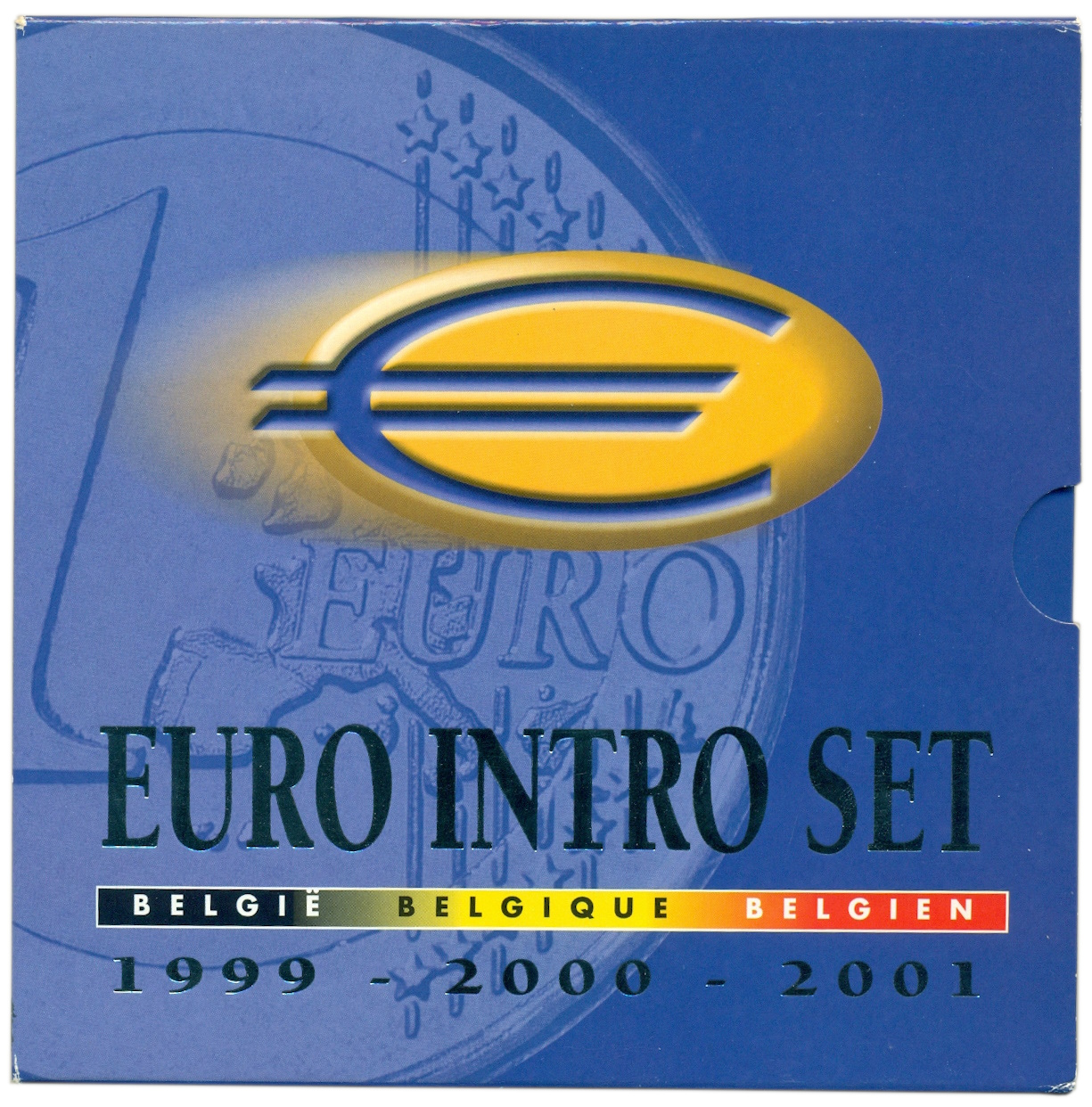 Набор из 24 евромонет 1999-2001 года Бельгия — Фото №3