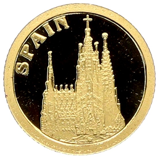 12 долларов 2008 года Либерия «Страны Европы — Испания» — Фото №1