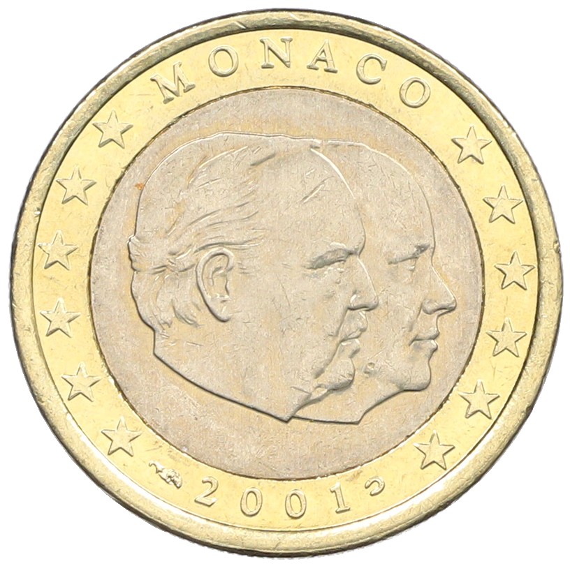 1 евро 2001 года Монако — Фото №1