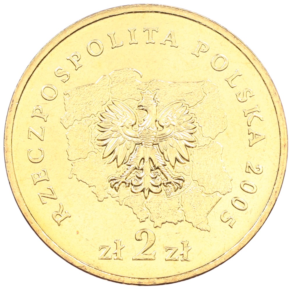 2 злотых 2005 года Польша «Регионы Польши — Великопольское воеводство» — Фото №2
