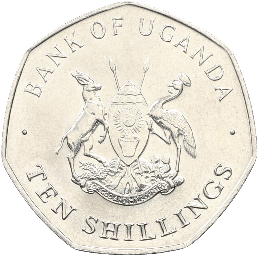 10 шиллингов 1987 года Уганда — Фото №2