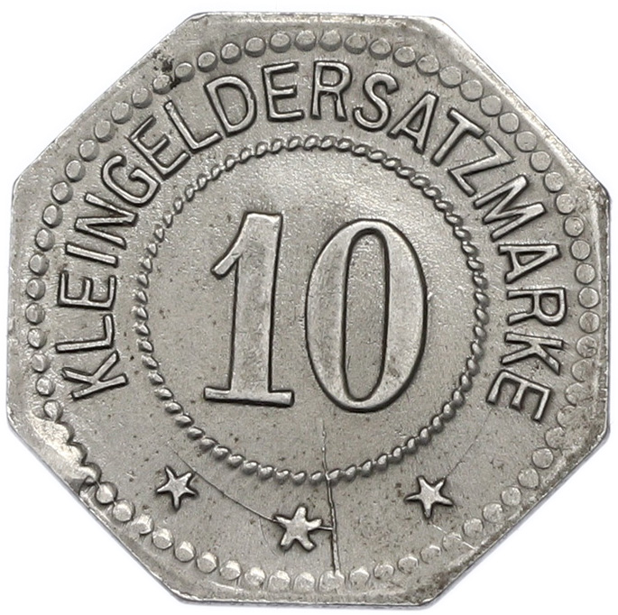 10 пфеннигов 1917 года Германия — город Торгау (Нотгельд) — Фото №2