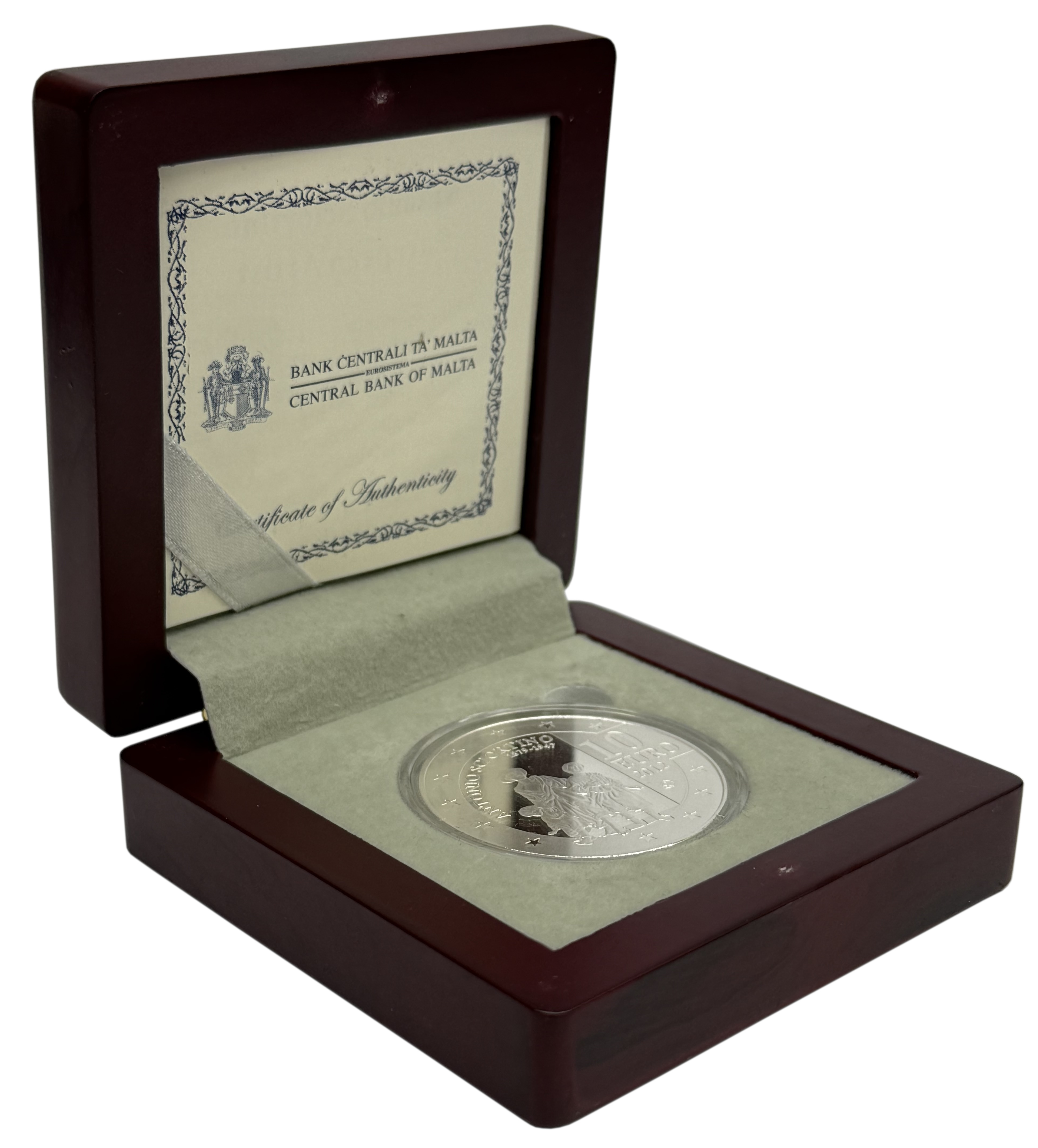 10 евро 2012 года Мальта «65 лет со дня смерти Антонио Шортино» — Фото №3