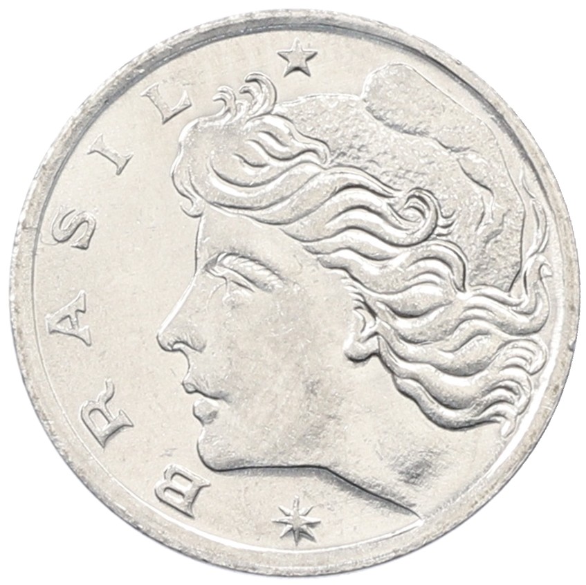 1 сентаво 1975 года Бразилия «ФАО — Сахарный тростник» — Фото №2