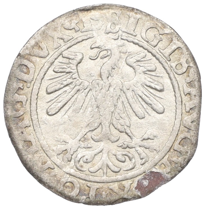 1/2 гроша 1560 года Литва — Сигизмунд II Август — Фото №2