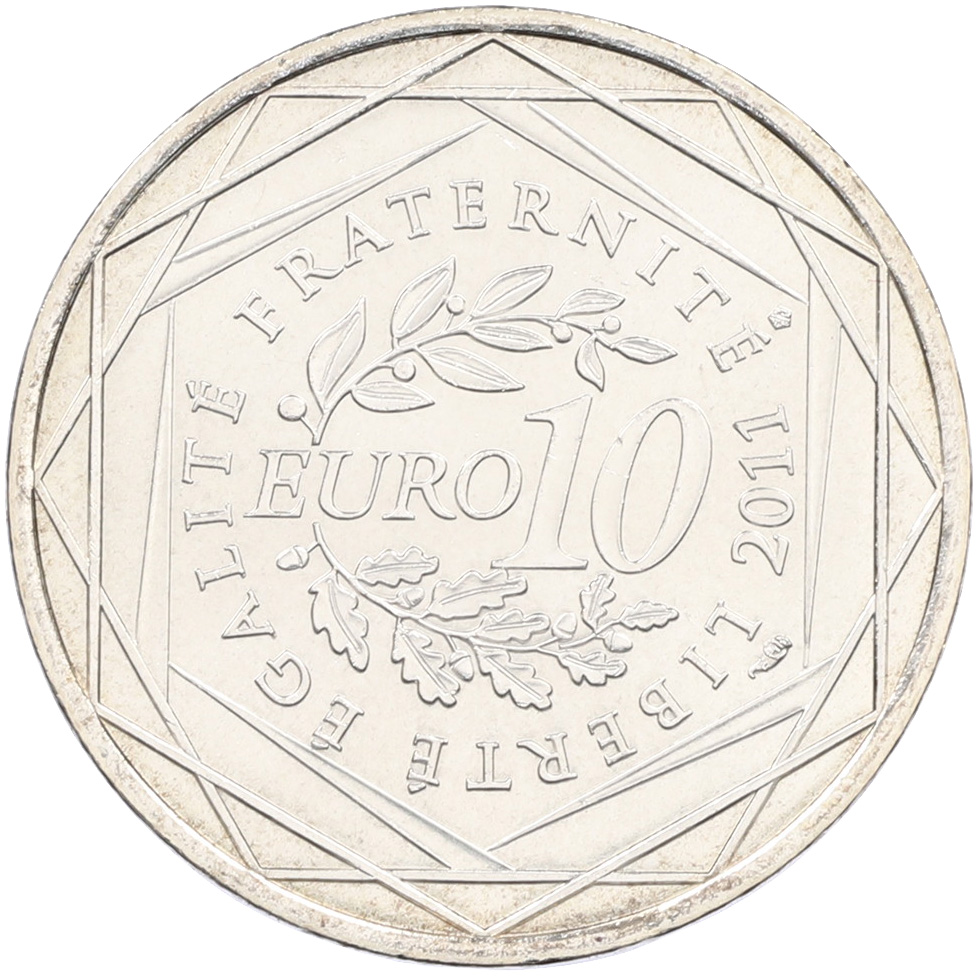 10 евро 2011 года Франция «Регионы Франции — Эльзас» — Фото №2