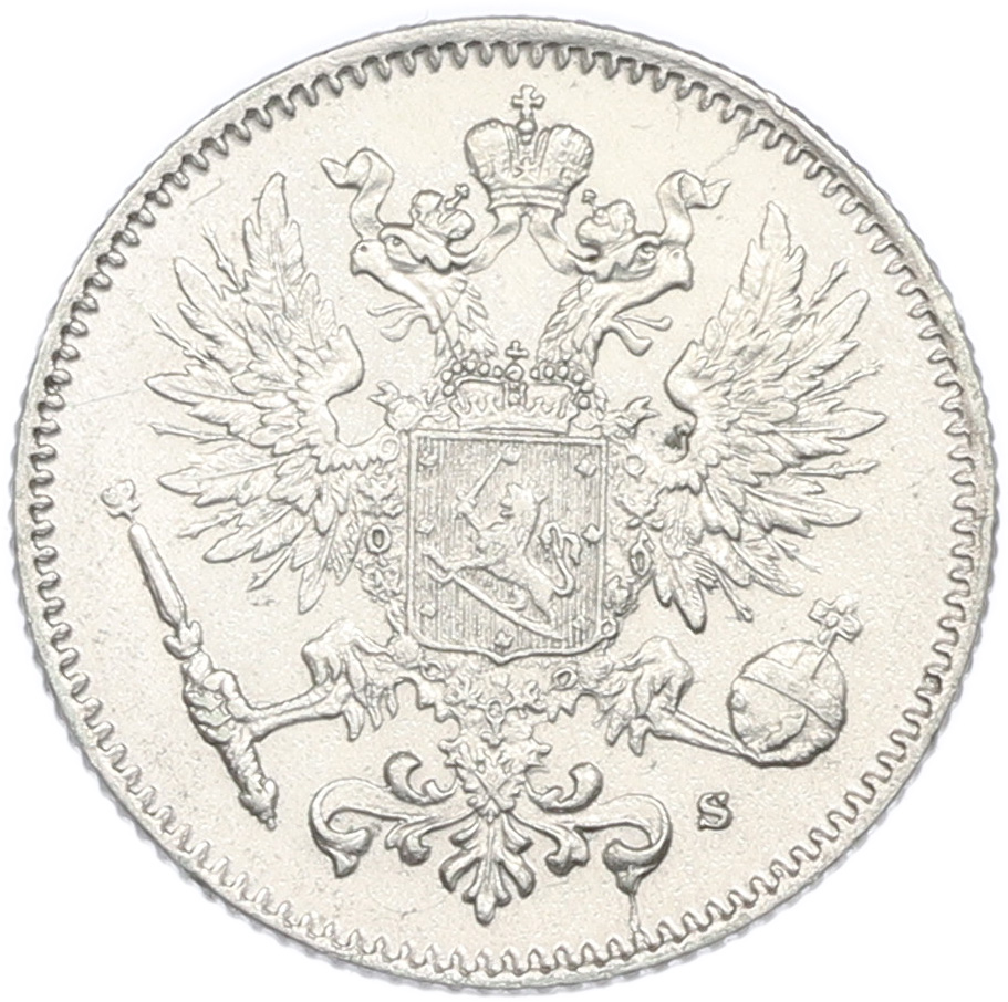 50 пенни 1916 года Русская Финляндия — Фото №2